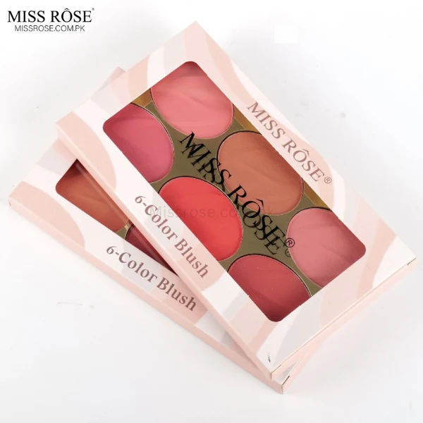 MISS ROSE 017YD2 BLUSH KIT 6 COLOUR