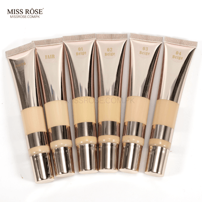 MISS ROSE 019L3 NATURAL SILK FLAWLESS FOUNDATION TUBE