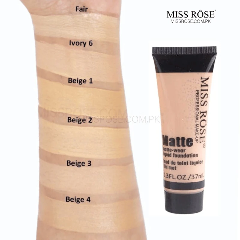 MISS ROSE MATTE BEIGE 01 FOUNDATION TUBE